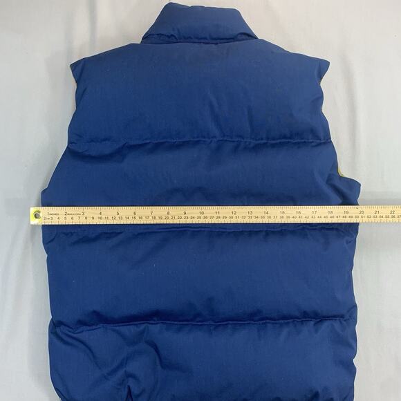 Vintage The North Face Puffer Vest Jacket Size Small Blue Brown Label Goose Down - Picture 10 of 10